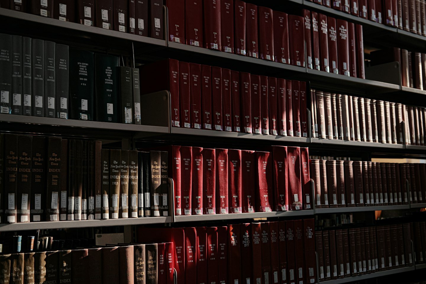 Books and study resources at a university library